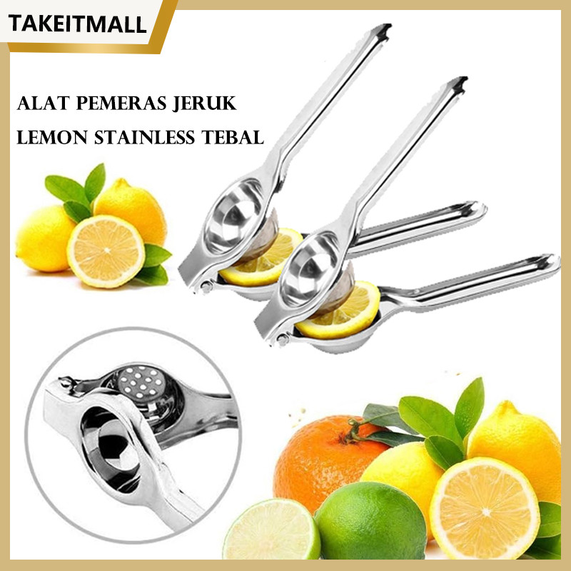 Alat Peras Jeruk & Lemon Stainless Steel - Manual Juicer Squeezer Untuk Jeruk Nipis & Lemon, Kuat & 