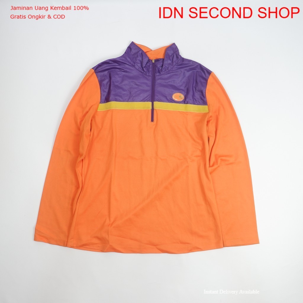 Kim Young Joo Half Zip Colorblock Pullover Jacket Casual Sporty Everyday Wear – Preloved