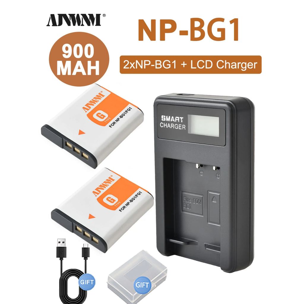 NP-BG1 NP BG1 NPBG1 gital Camera Battery for Sony CyberShot DSC-W30 W35 W50 W55 W70 W80 WX1 WX10 HX9