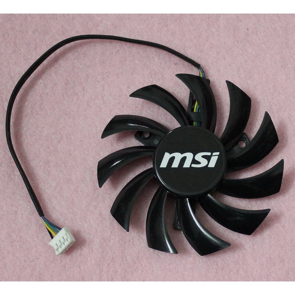 R83.a PLD08010S12HH 75mm Video Card Single Fan Replacement 40mm 4Pin for MSI GTX460 GTX560 GTX570 GT