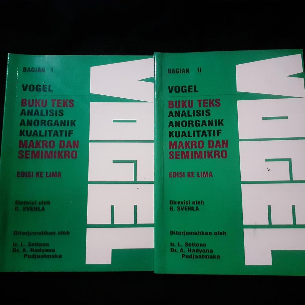 Vogel - Buku Teks Analisis Anorganik Kualitatif Makro dan Semimikro