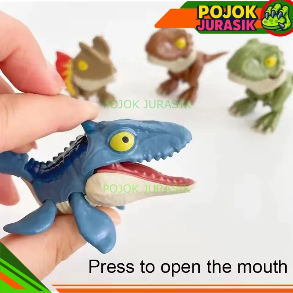 Mainan Figure Dinosaurus Mosasaurus  Snap Squad Dino Dinosaur Pajangan