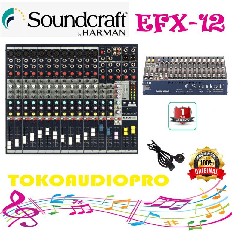Soundcraft EFX12 12-Channel Mixer Original Soundcraft EFX-12