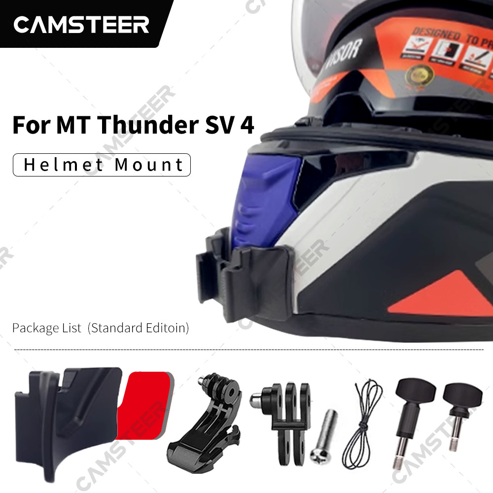 for MT Thunder SV4 Customized Helmet Chin Mount for GoPro13 12 11 DJI Action 6 5Pro ta360 Ace Pro2 X