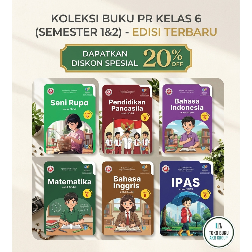 Buku Pr Sd Kelas 6 Semester 1&2 Intan pariwara Edisi Baru