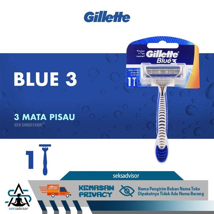 GILLETTE BLUE 3 COMFORT PISAU CUKUR. Alat Cukur Gillete Gilete