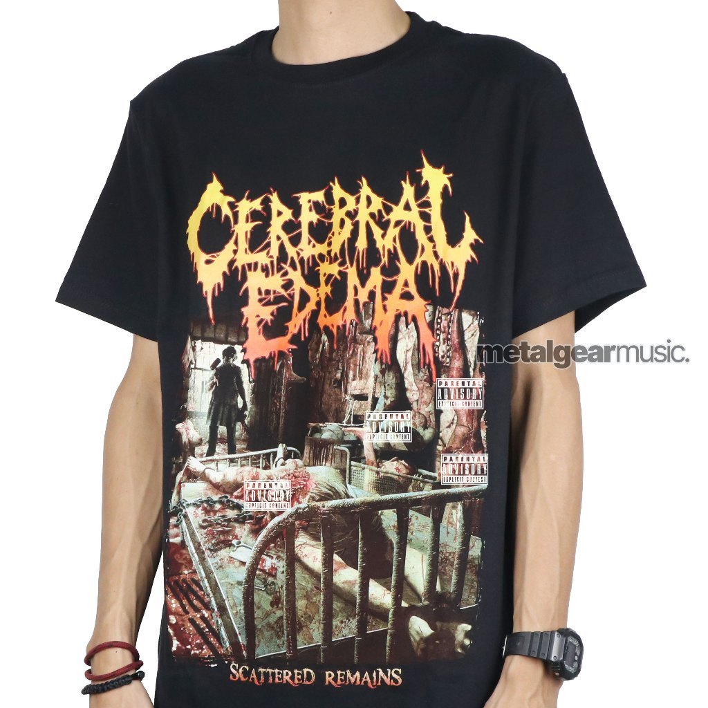 Tshirt Cerebral Edema - Remains Katun M-XXL Kaos Pria