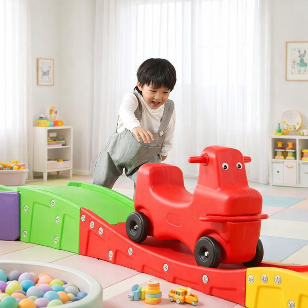 PANDA PLAYHOUSE Mainan Mini Roller Coaster Anak H2301 Playground Bermain
