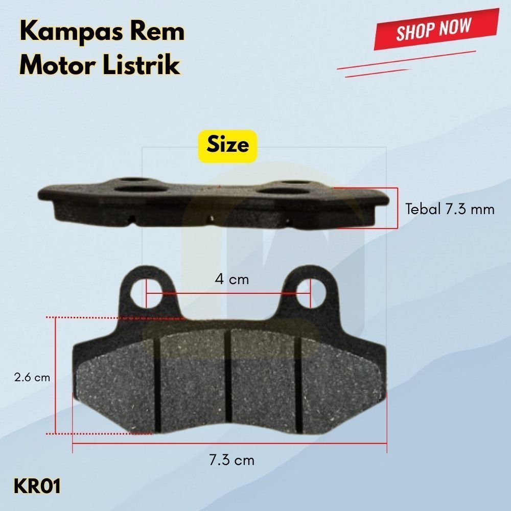 Kampas Rem United T1800 TX1800 untuk Belakang best quality