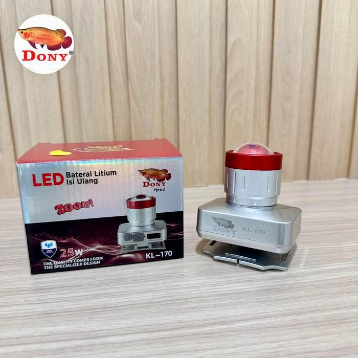 Senter Kepala Dony KL-170 ZOOM  - Putih