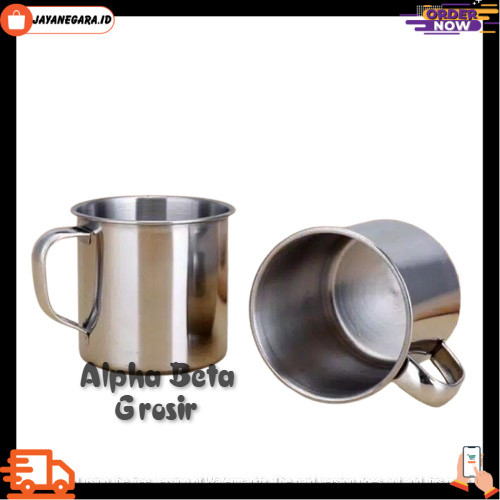 MUG GELAS KOPI MURAH / MUG GELAS KOPI STAINLESS / CANGKIR KOPI STAINLESS JYN