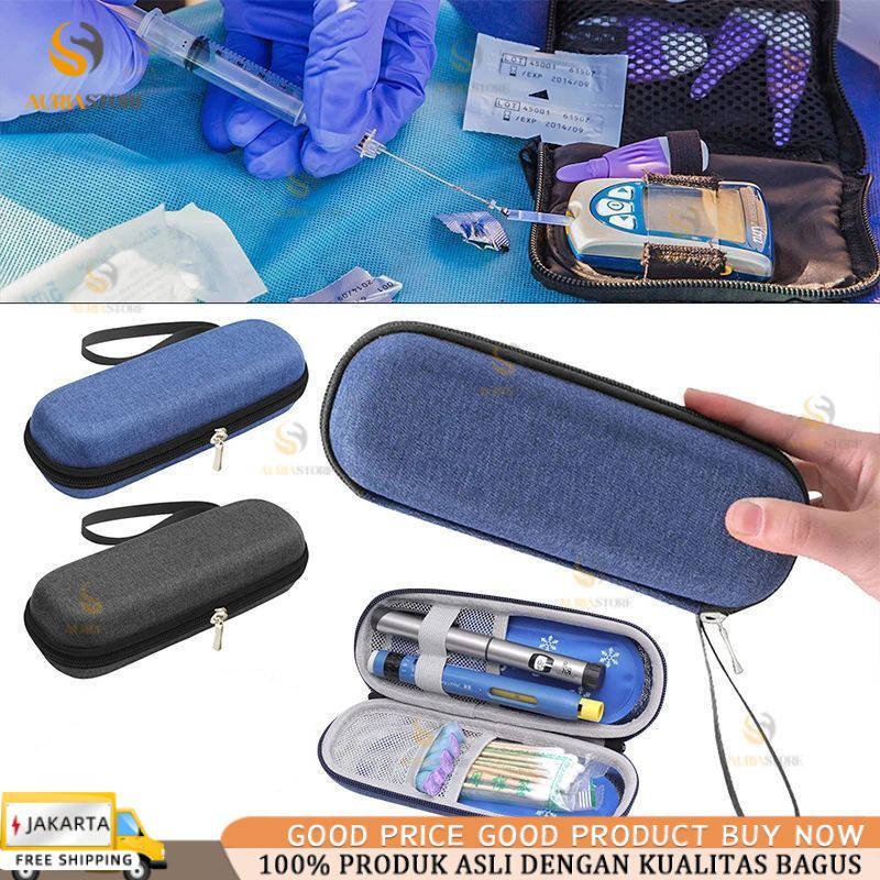 Tas Insulin Cooler Bag Portable Insulin Bag Cooler Bag Insulin Tempat Insulin Tas Penyimpanan Insuli
