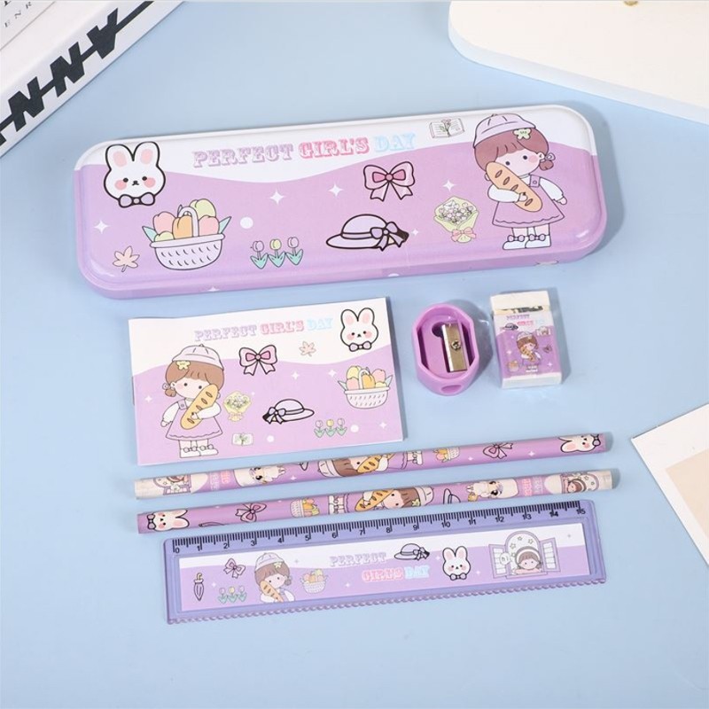 stokreadysiapkirim momigo set alat tulis anak karakter kartun / alat tulis kartun anak tk / alat