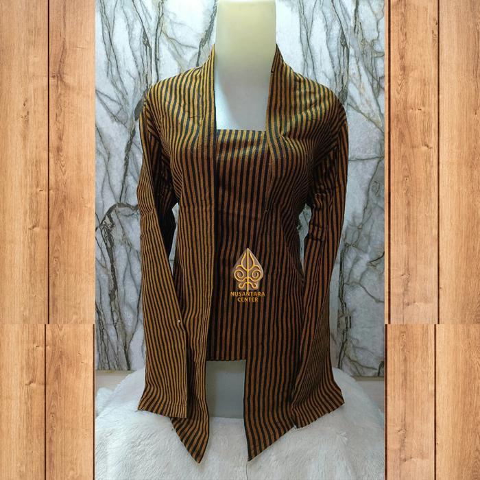 Baju Kebaya Lurik Kutu baru  pakaian adat jawa wanita tradisional - S