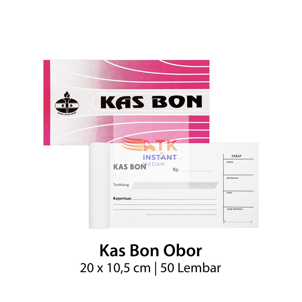 KAS BON OBOR 50 Lembar Per Pcs Buku Bon Keuangan Eceran