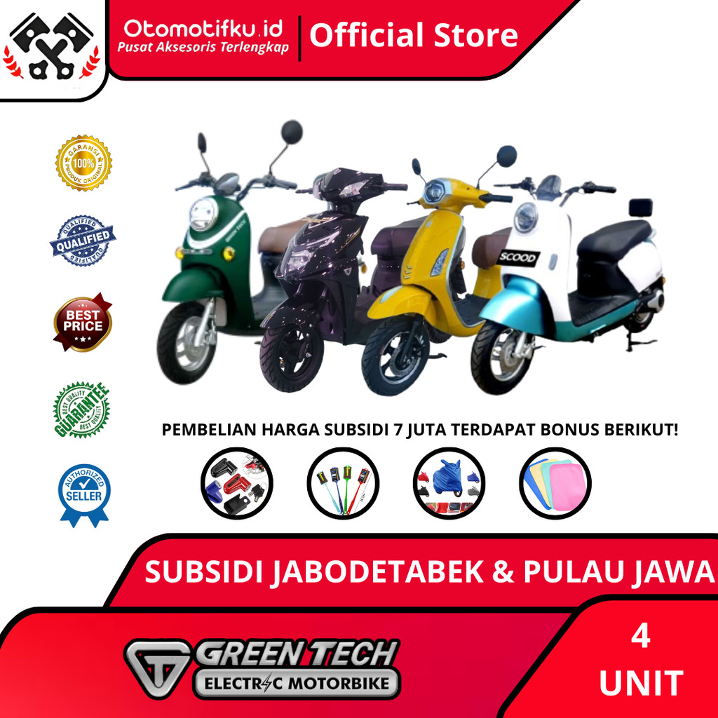 {OTOMOTIFKU} SEPEDA MOTOR LISTRIK GREENTECH UNITY CLASSIC VP AERO SCODD