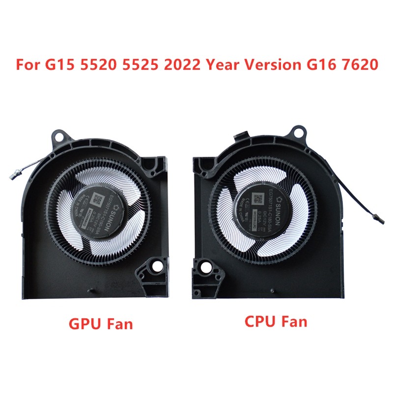 Brand New Original Laptop CPU Cooling Fan For DELL G15 5520 5525 2022 Year version G16 7620 RTX3060/