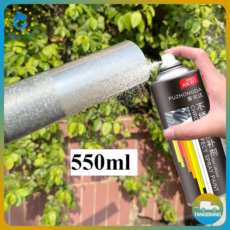 Cat Semprot Anti Karat Warna Stainlles Silver Chrome Spray Paint 550ml Automotive Metallic Paint Chr