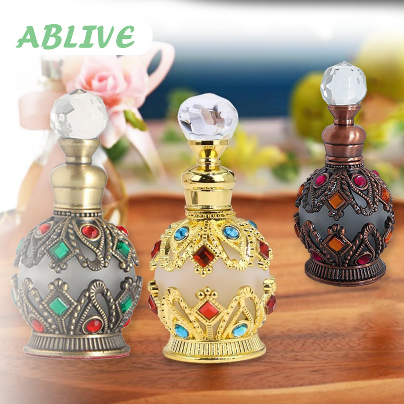 15ml Botol Kosong Parfum Portabel Refillable Parfum Botol Parfume Kosong Dubai Antik Arab
