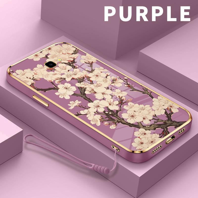 Case For Samsung J7 Prime Grand Plus J2 Ace J6 2017 Pro On7 2016 Cantik Bunga Persik Silicone TPU 6D