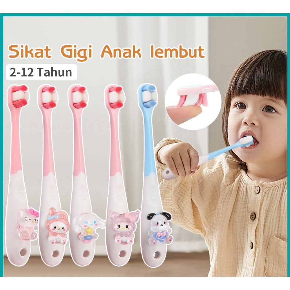 Sikat gigi anak gosok gigi lembut 2-7tahun