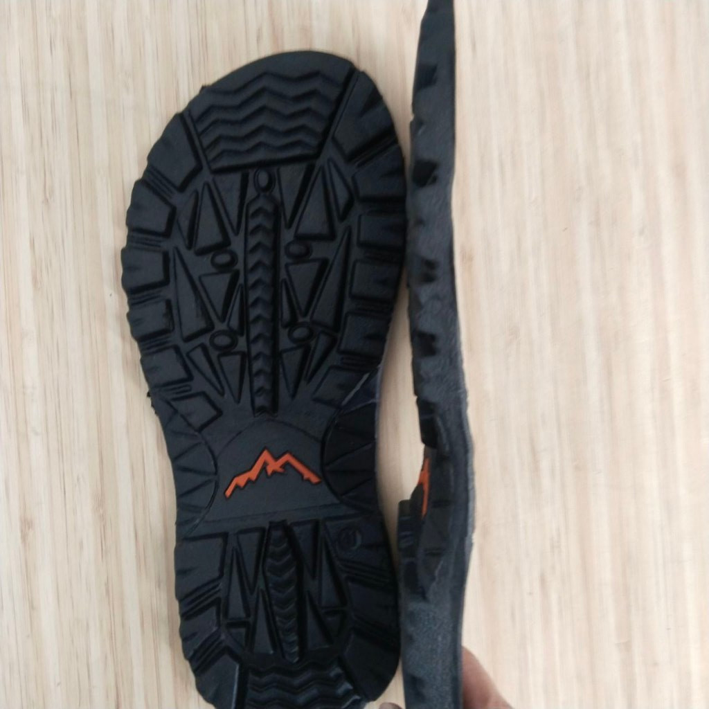 Outsole Karet Alex 12 Hitam Sol Sandal Puyuh Anak Tanggung Santai