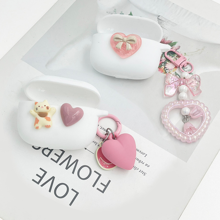 For JBL WAVE BUDS /buds2/WAVE100 Cute Case Silicone with keyian cover for JBL WAVE 100 cartoon Earph