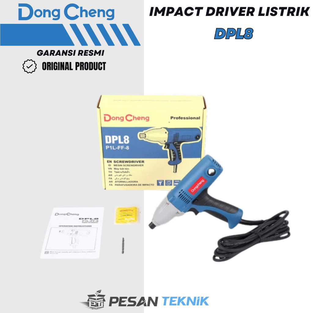 Impact Driver 8mm Obeng Listrik Impact DongCheng DPL8