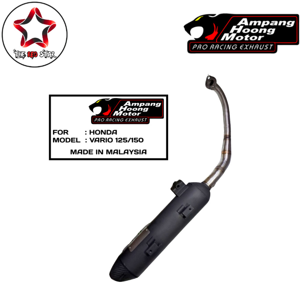 AMPANG HOONG MOTOR Muffler Knalpot Racing Tsukigi Racing AHM Honda Vario 125 Old Vario 150 Old