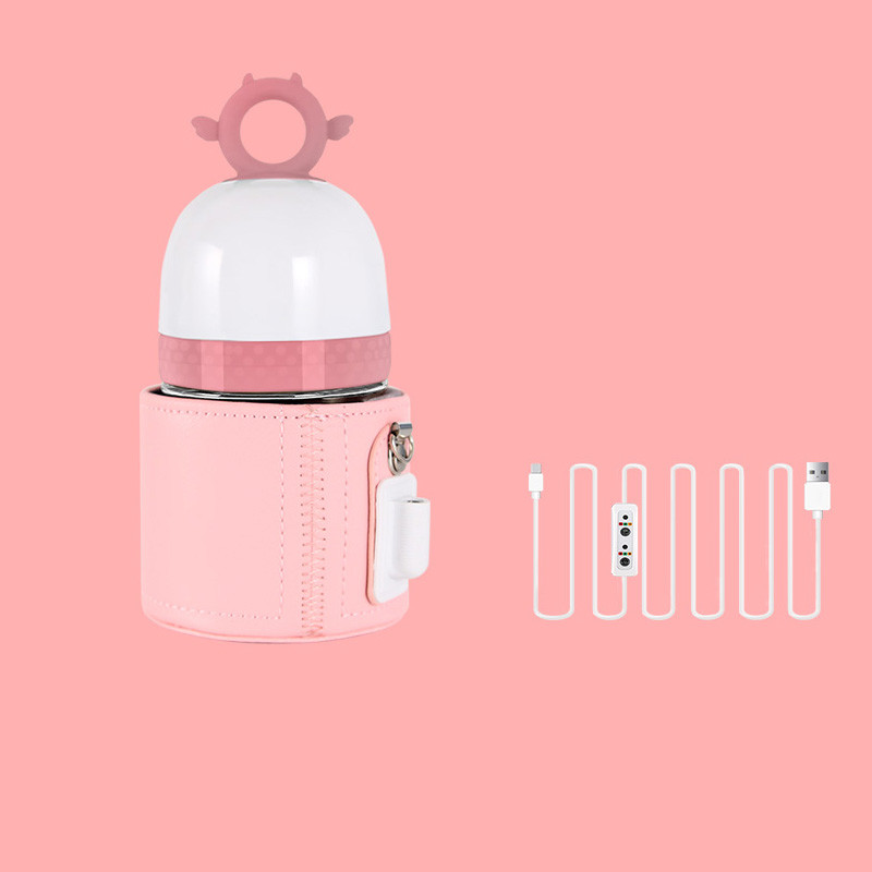 Portable USB Baby Bottle Warmer Travel Milk Warmer Infant Feeding Bottle Heated Cover Insulation The