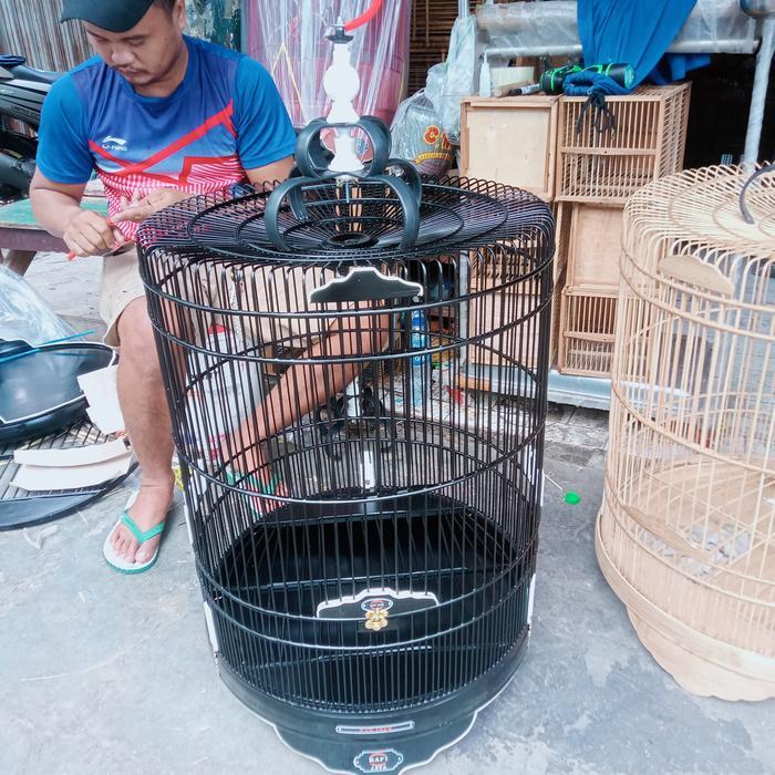 sangkar/ kandang murai Rafi jaya no 3 warna hitam aklirik (gojek/grab)