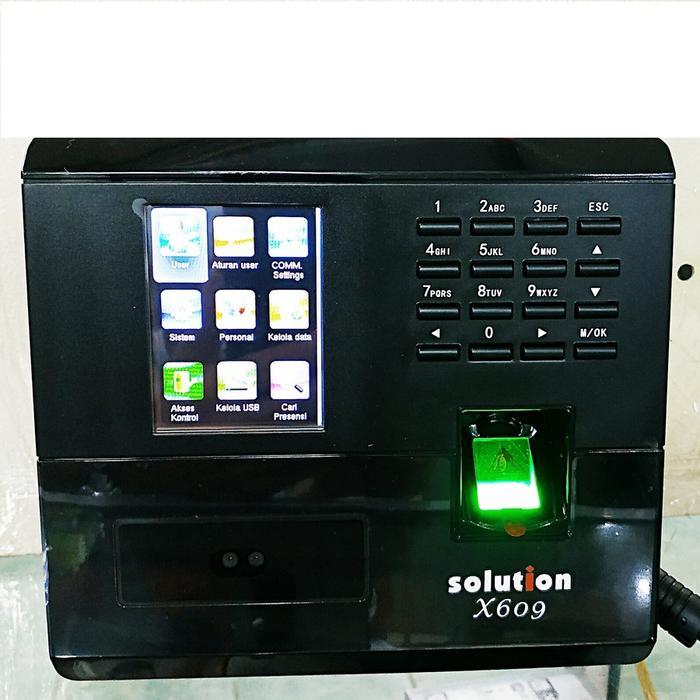 Mesin Absen Absensi Finger Print Sidik Jari WAJAH SOLUTION X-609 X609