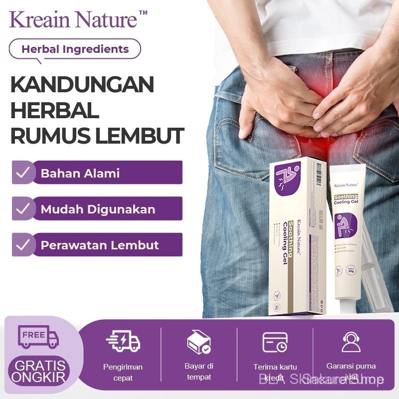 Kreain Nature Gel Eksternal Herbal – Perawatan Area Sensitif | Menenangkan, Melembapkan & Menjaga Ke