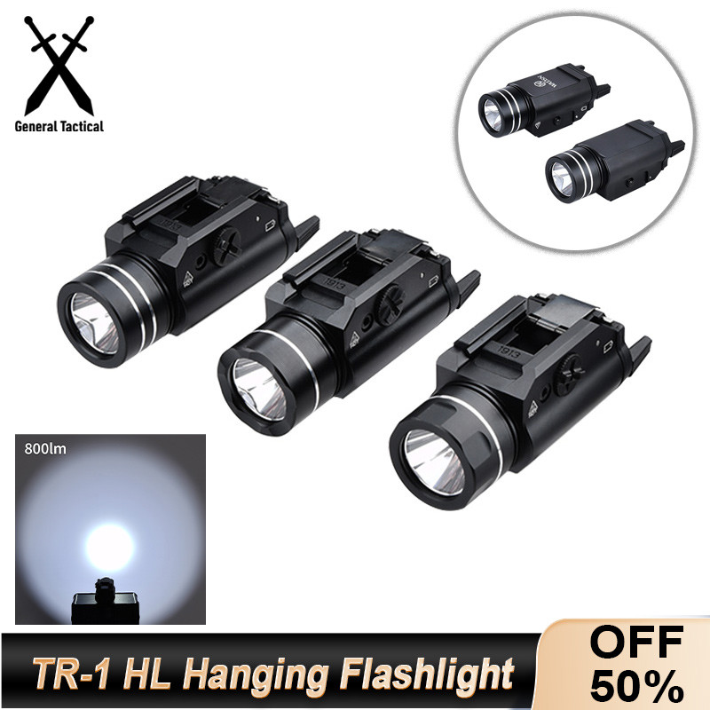 WADSN Tactic TR-1 HL Hanging Pistol Light Strobe Metal 800 Lumens Powerful Flashlight For Glock 17 1