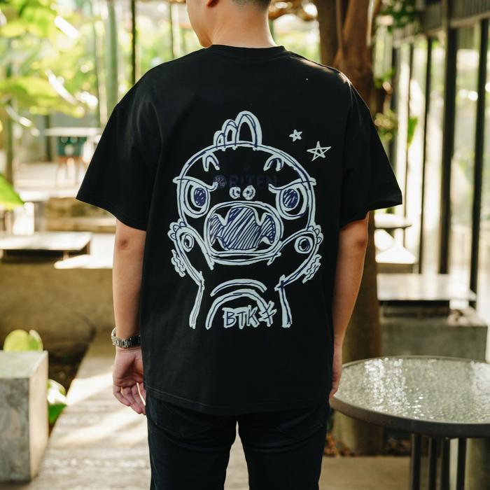 BTK Bestkiller Watercolor Graffiti Beast Tee Black