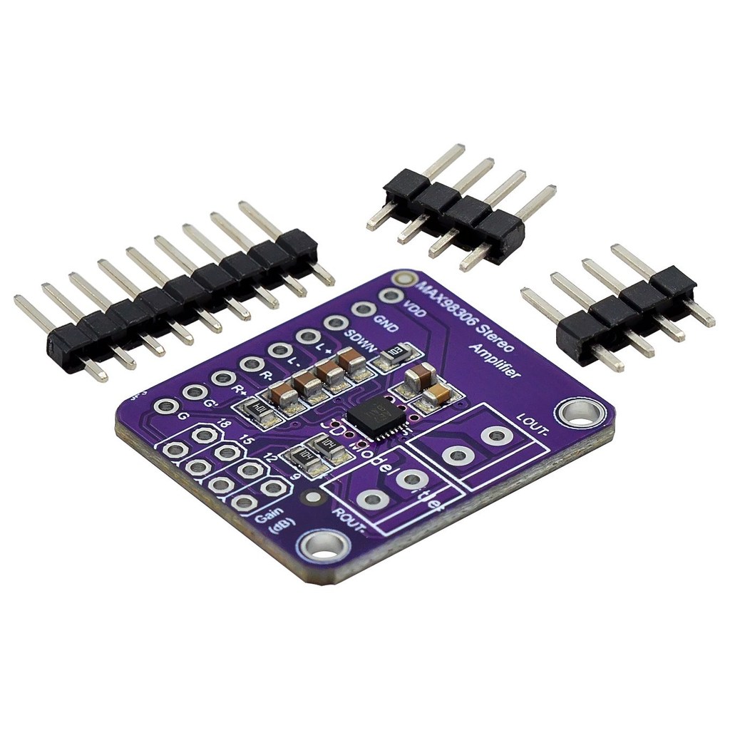 MAX98306 Stereo Class D amplifier board module Class AB auo 3.7W sound equipment home music volume c