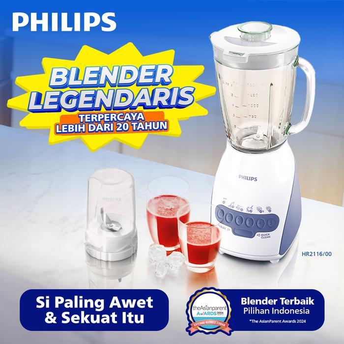 Fatra shop3 Philips Blender HR 2116/00 - Blender 2 liter - Blender terbaik  - Dry Mill - Blender bum