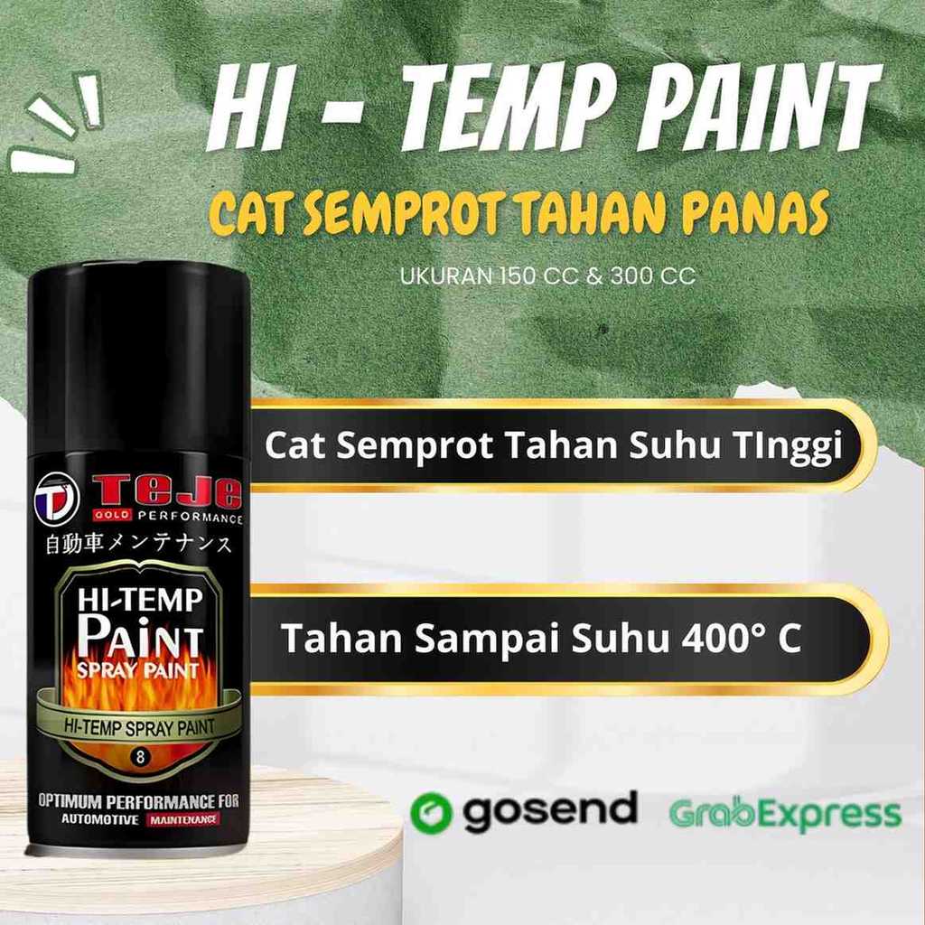 Pilox Cat Semprot HI-TEMP Anti Panas Untuk Knalpot Mesin Motor Mobil 300 CC