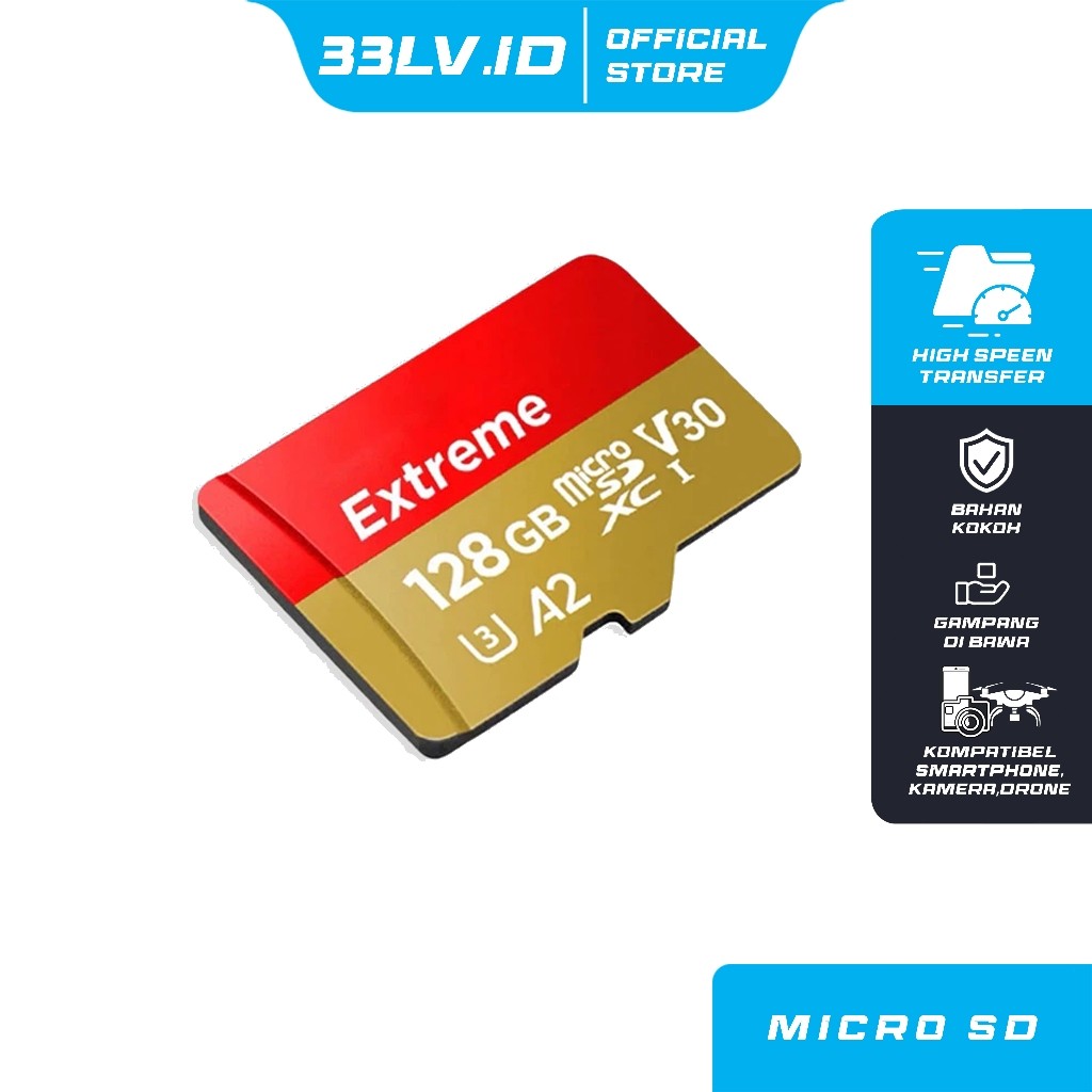 Zuli Gawai 33LV.ID Memory extreme pro original A2 4GB-128GB speed up to 95 mb/s - MMR
