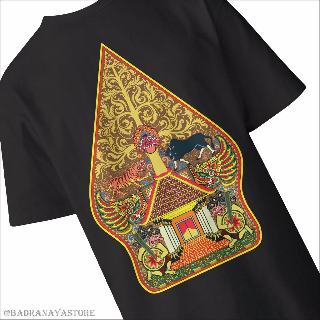 READY STOK Ranberry Graphic t-shirt Kaos Gunungan Wayang Warna Hitam Unisex Combad 30 s - design upd