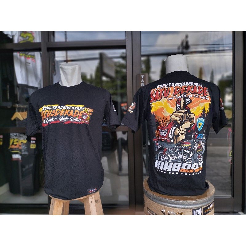 Bakulkaosking Oversized Kaos T-SHIRT ROAD TO 1 DEKADE KINGDOM