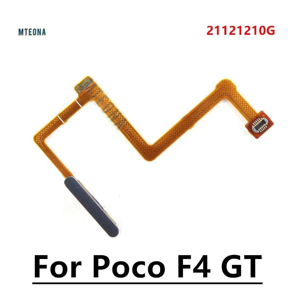 For Xiaomi Poco F4 GT Fingerprint Home Sensor Flex Cable Menu Key Tou ID Sensor Fingerprint Power Bu