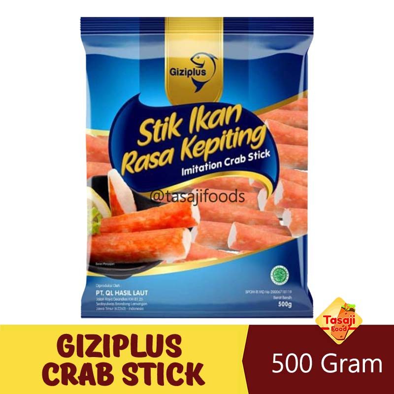 Giziplus Crab Stick 500 Gram Olahan Ikan - Freezy