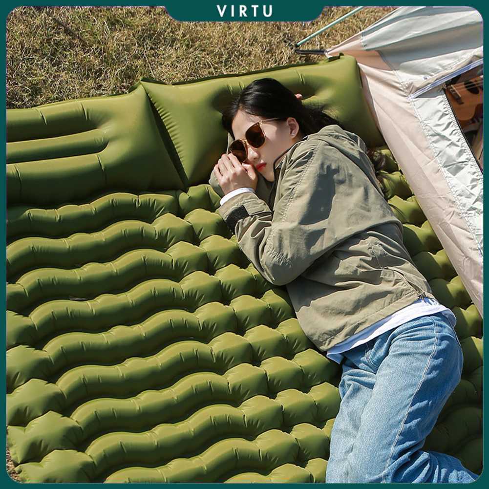 HUANQ Kasur Matras Angin Manual Sleeping Pad Waterproof Double - HQ-200