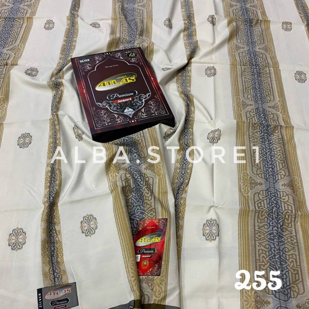 Hot Product [Baru] Sarung Atlas Premium Jacquard Songket Super Atlas Premium Super Songket Silver
