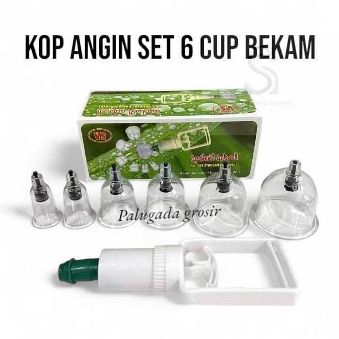 promo Kop Angin Bekam - Alat Bekam Kop Angin Isi 6 Cup - Untuk Terapi Kesehatan - Tanpa Selang Prakt