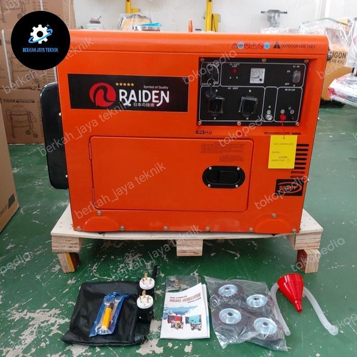 silent genset 10kva raiden diesel 1phase