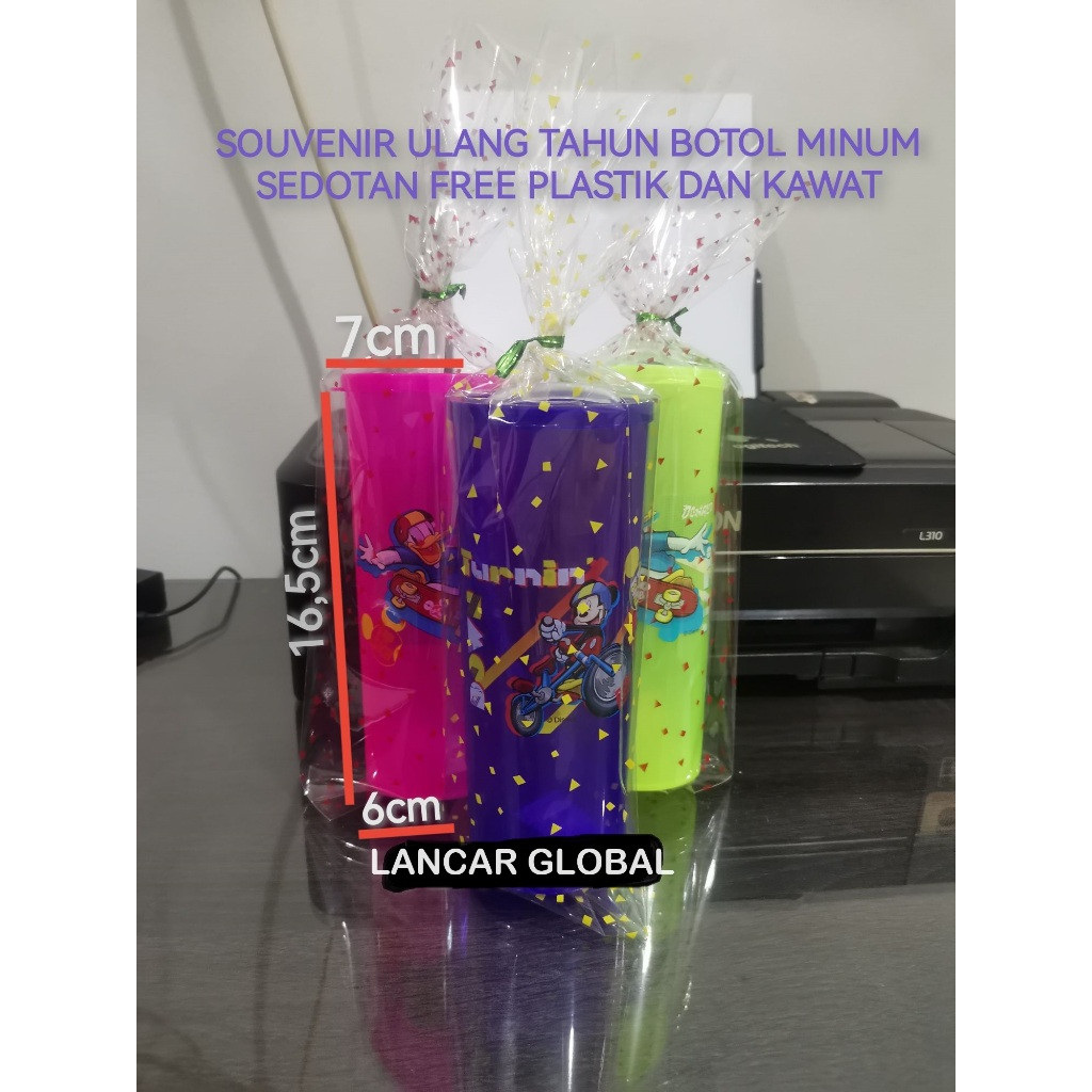 SOUVENIR ULANG TAHUN GELAS SEDOTAN/Gelas Minum Sedotan/Gelas Plastik Anak Sedot Kami/Gelas Sedotan C