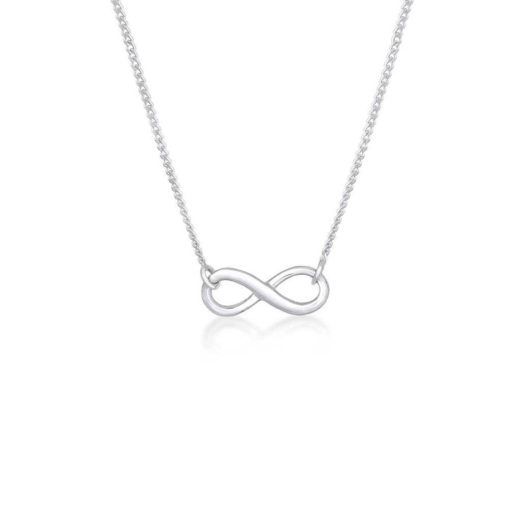 Elli Jewelry Kalung Perhiasan Perak 925 Wanita Infinity Eternity Symbol