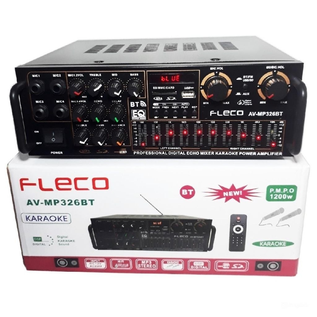 JAMIN MURAH Power Amplifier Fleco BT-329/BT-326- Amplifier Bluetooth BT-326/BT-329/BT-299 #amplifer 